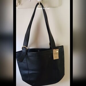 M.London black leather bag